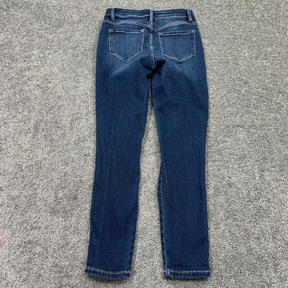 KanCan Jeans Womens 28 Blue Ankle Skinny Stretch Distressed Preppy City Casual - Picture 2 of 7